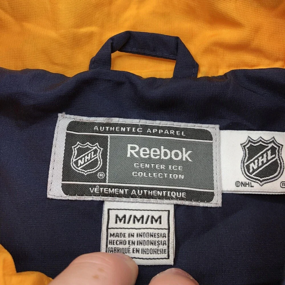 Nashville Predators Jacket Mens Medium Blue NHL Hockey Reebok Center Ice